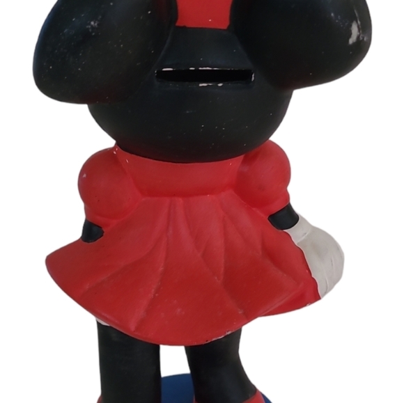 VINTAGE Disney Minnie Mouse Chalkware Plaster Piggy Coin Bank   Mexico  12" - Picture 6 of 16